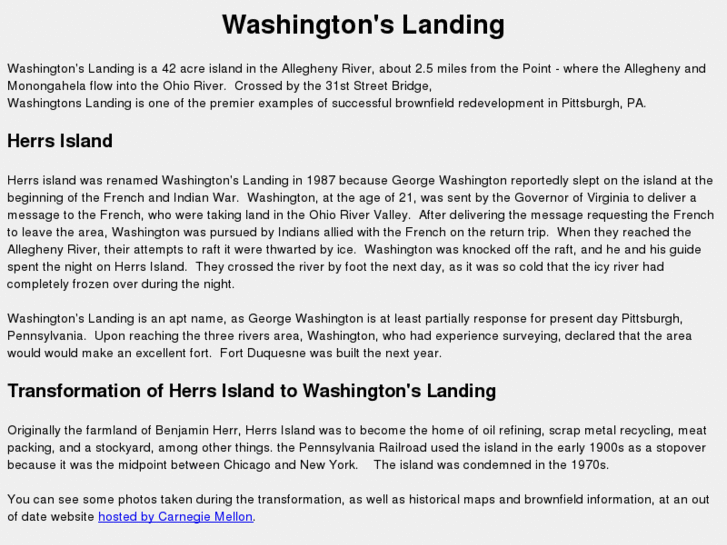 www.washingtonslanding.info