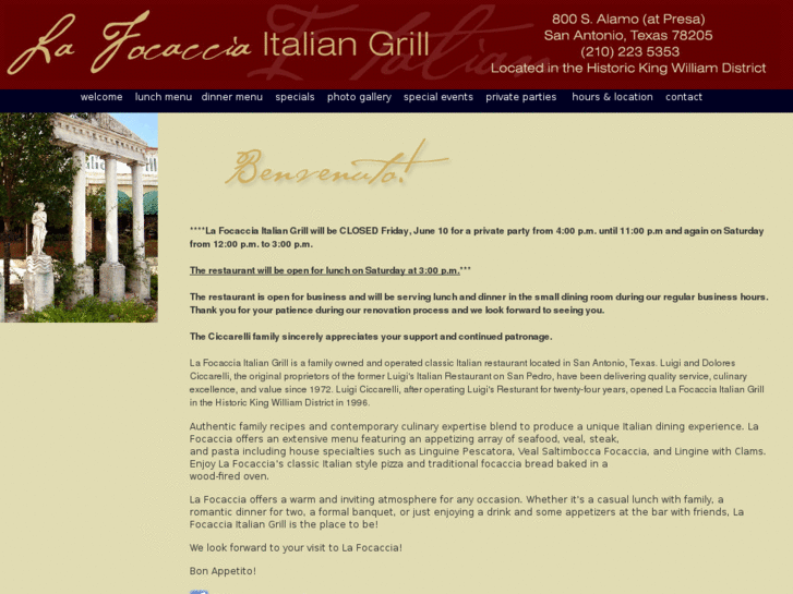 www.lafocaccia-italian-grill.com