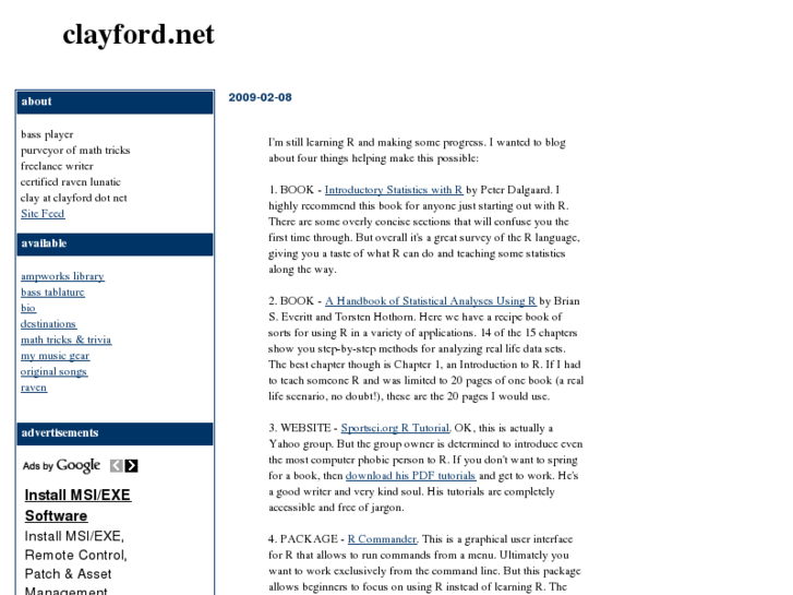 www.clayford.net