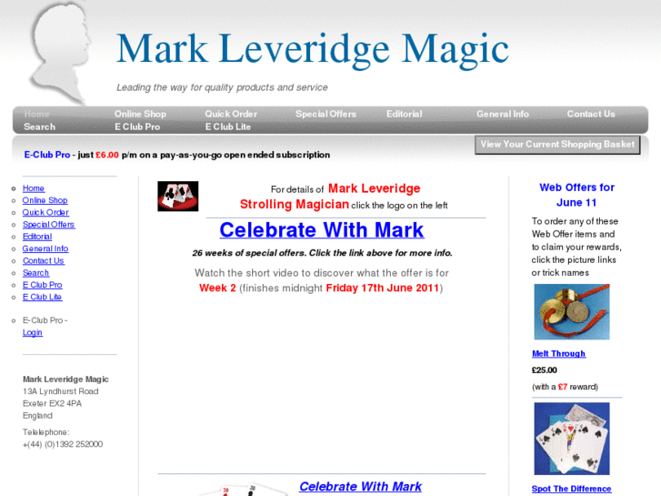 www.markleveridgemagic.co.uk