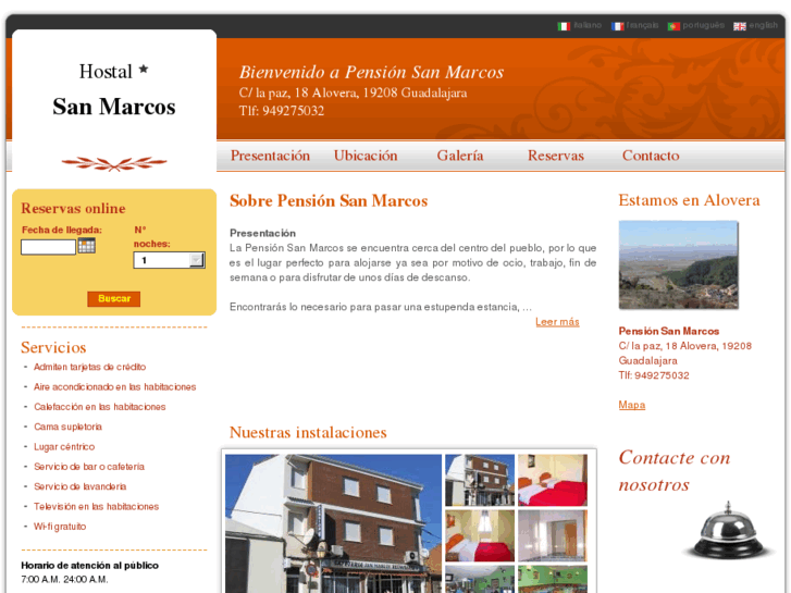 www.pensionsanmarcos-alovera.com