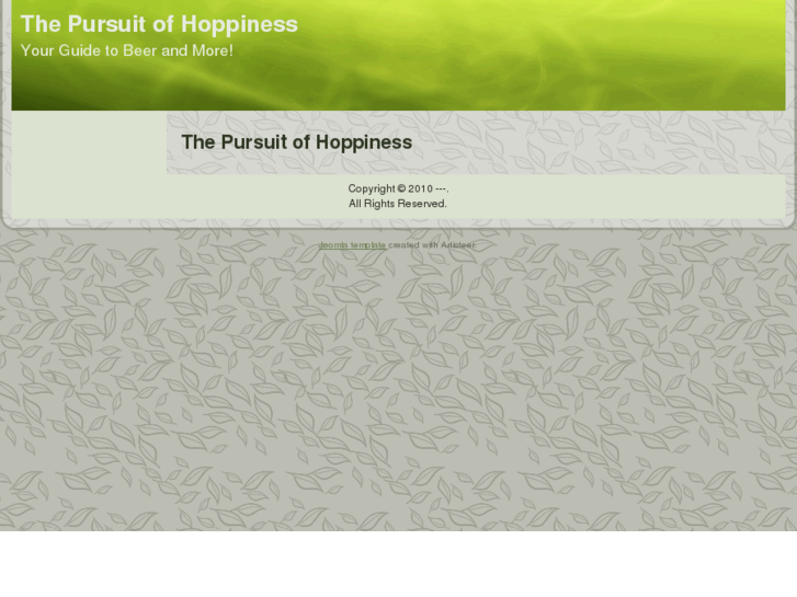 www.thepursuitofhoppiness.com