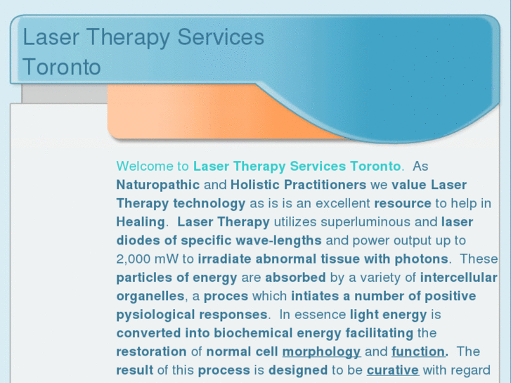 www.lasertherapyservicestoronto.com