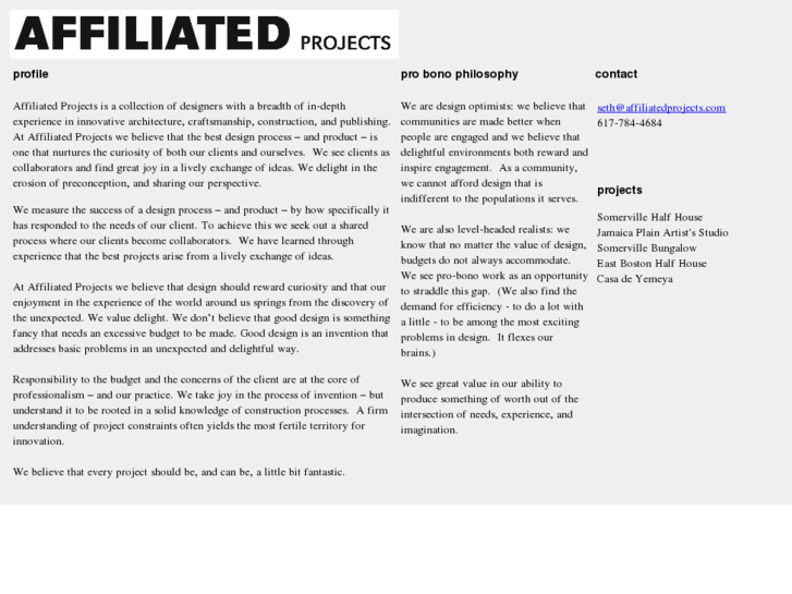 www.affiliatedprojects.net