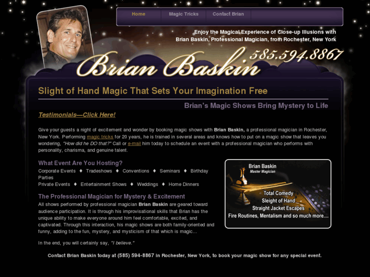 www.brianbaskinmagic.com