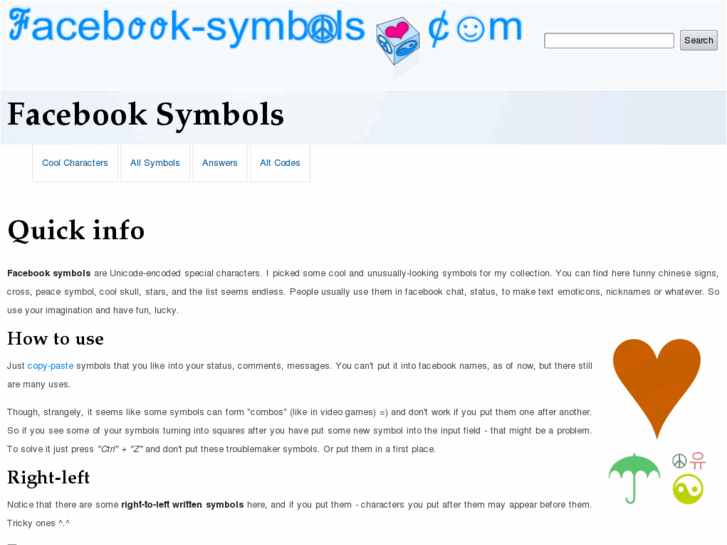 www.facebook-symbols.com