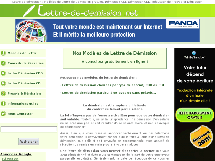 www.lettre-de-demission.net