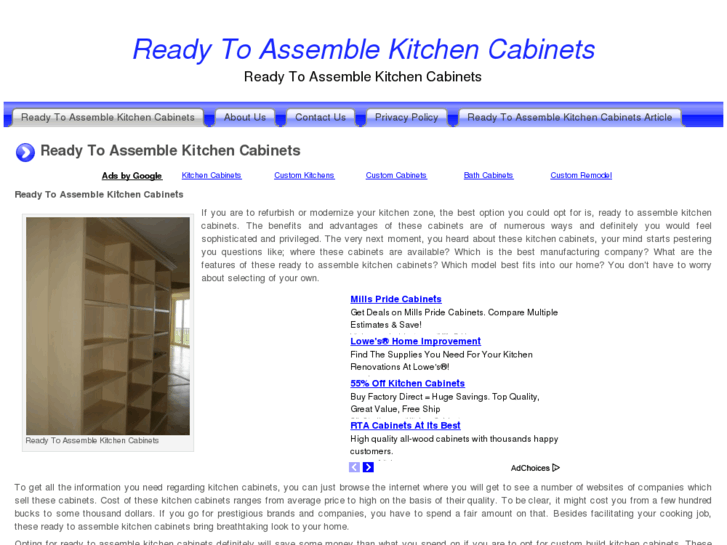 www.readytoassemblekitchencabinets.org