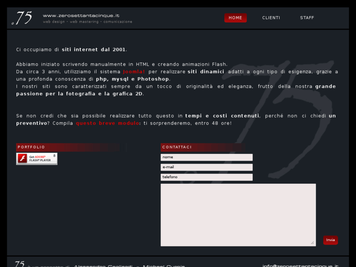 www.zerosettantacinque.it