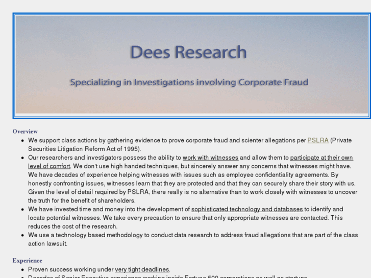 www.deesresearch.com