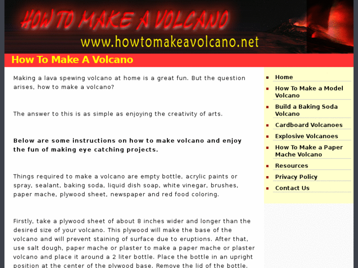 www.howtomakeavolcano.net