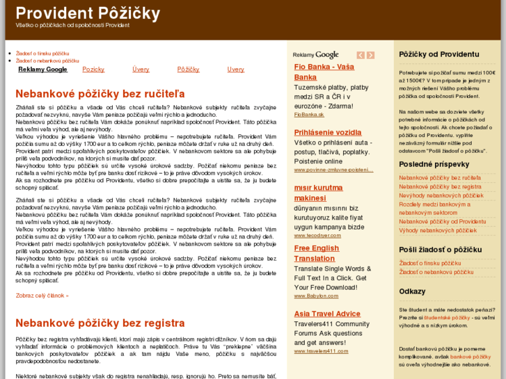 www.pozickyprovident.info