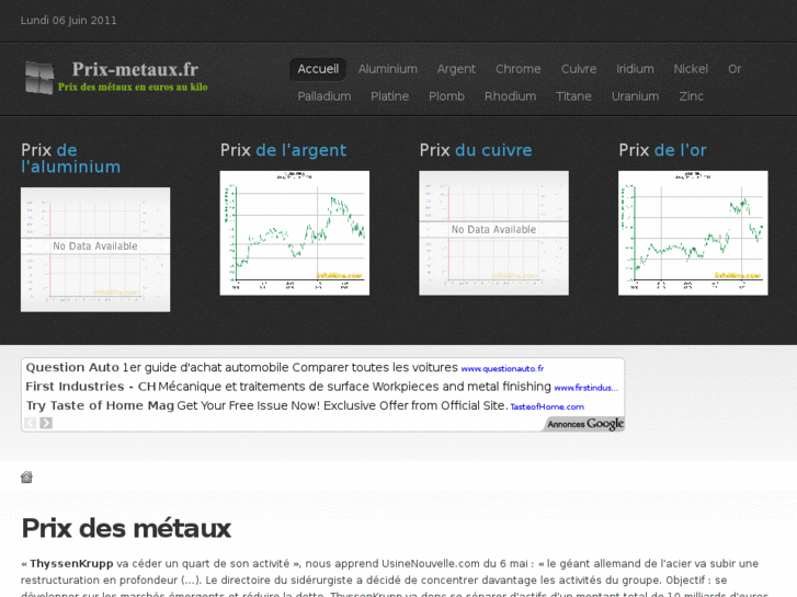 www.prix-metaux.fr