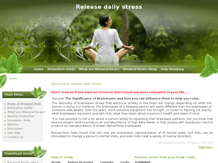 www.releasedailystress.com