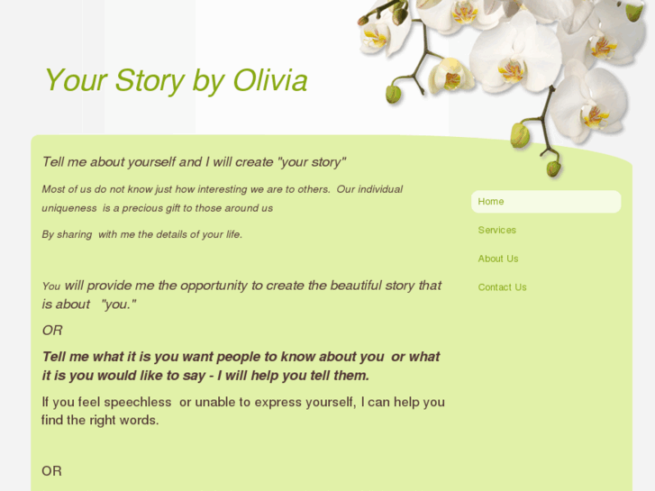 www.yourstorybyolivia.com