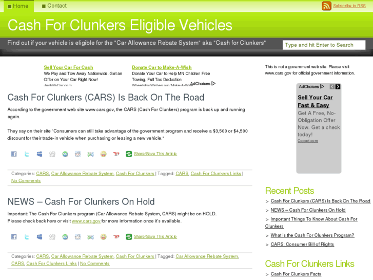 www.cashforclunkerseligiblevehicles.com