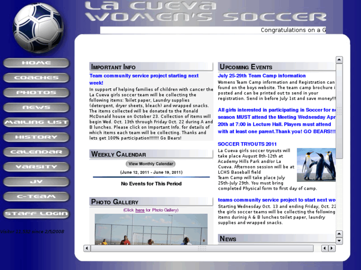 www.lacuevawomenssoccer.com