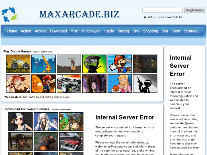 www.maxarcade.biz