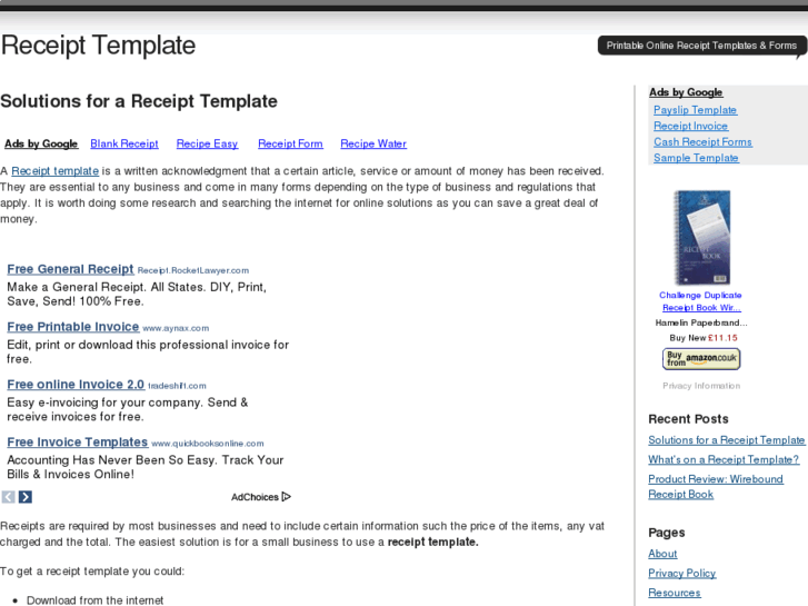 www.receipttemplate.co.uk