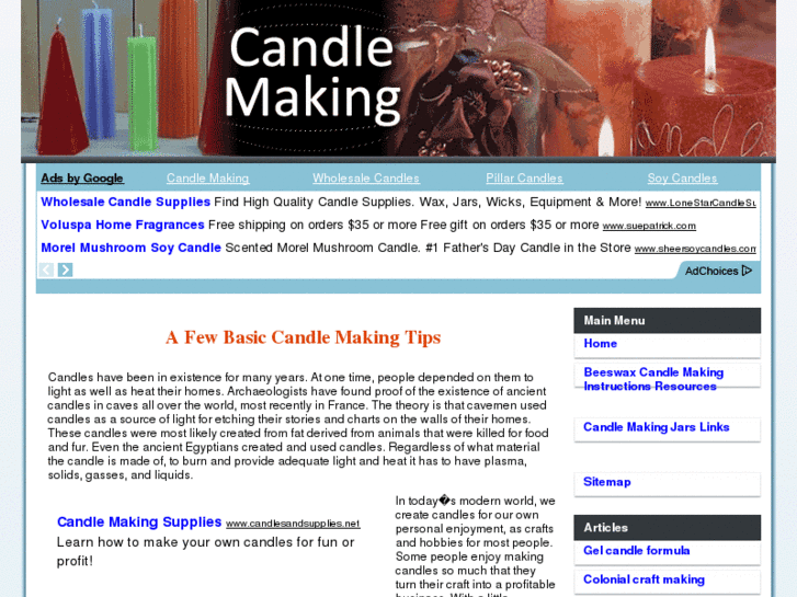 www.thecandlemakinginformationsite.info