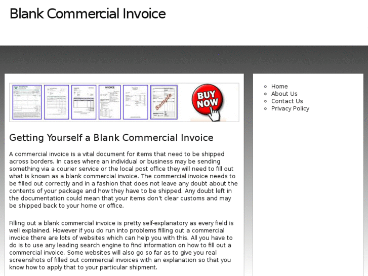 www.blankcommercialinvoice.com