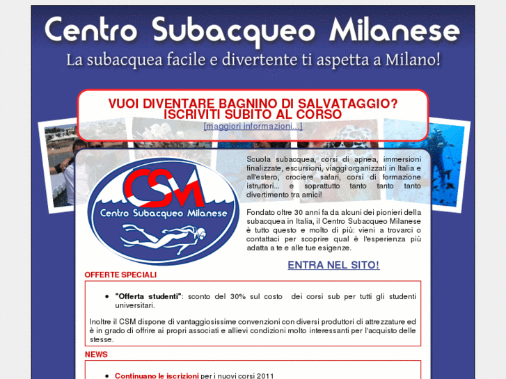 www.centrosubacqueomilanese.it