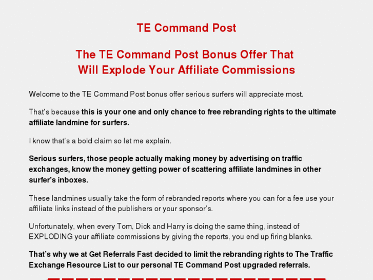 www.tecommandpostbonus.com