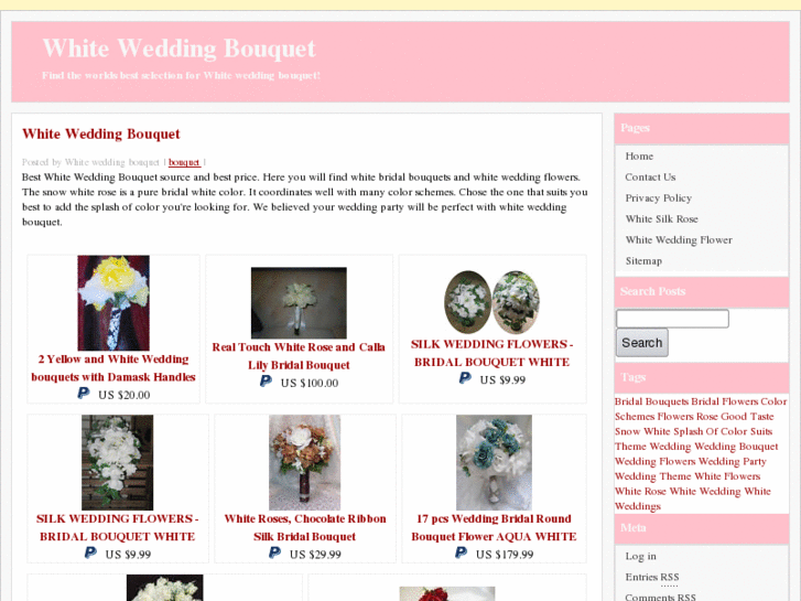 www.whiteweddingbouquet.com