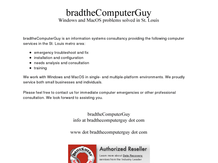www.bradthecomputerguy.com