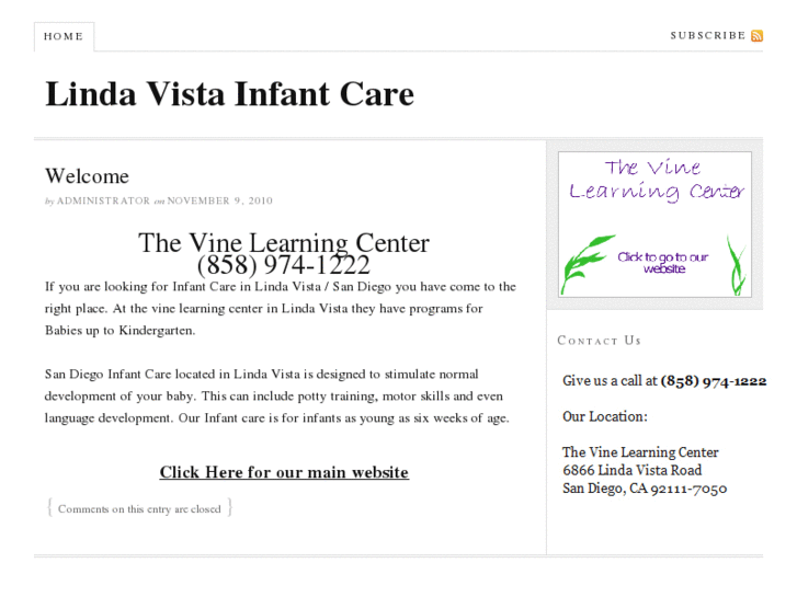 www.lindavistainfantcare.com