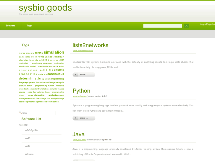 www.sysbio-goods.org