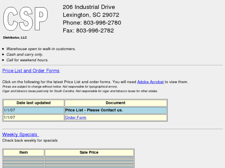www.cspdistributor.com