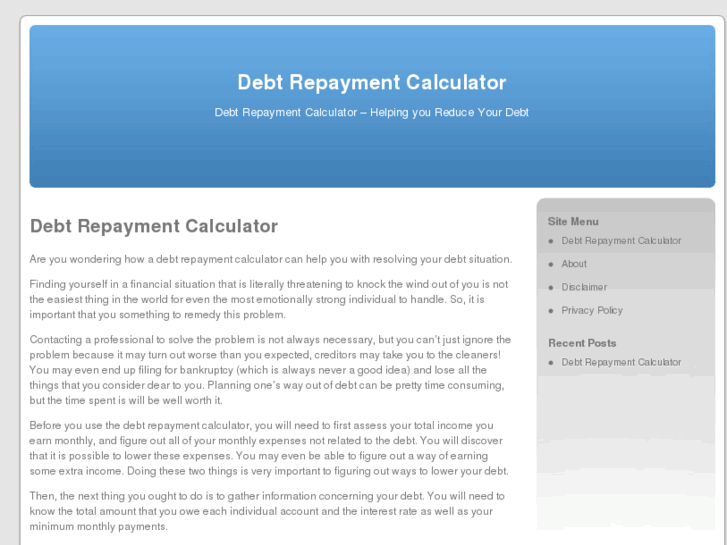 www.debtrepaymentcalculator.org