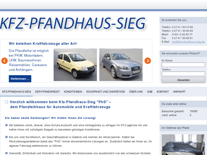 www.kfz-pfandhaus-sieg.de