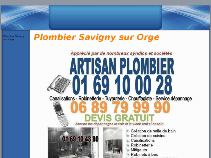 www.plombiersavignysurorge.com