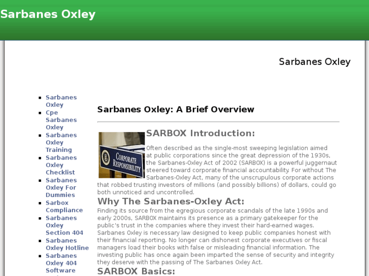 www.sarbanesoxleybasics.com