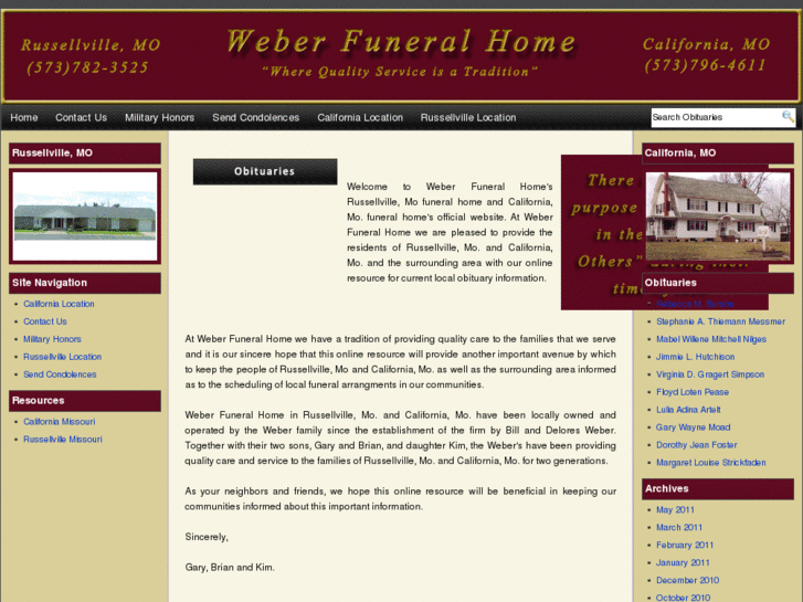 www.weberfuneralhome.net