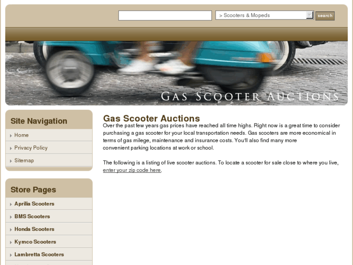 www.gasscooterauctions.com