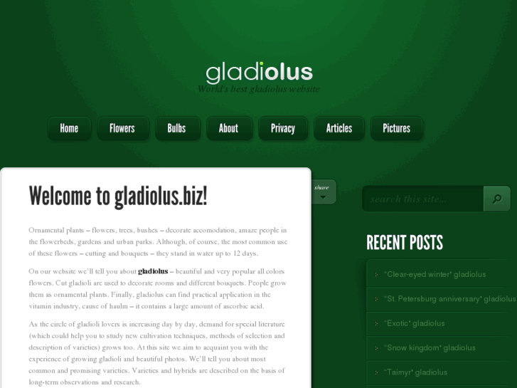 www.gladiolus.biz