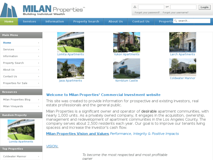 www.milanproperties.com