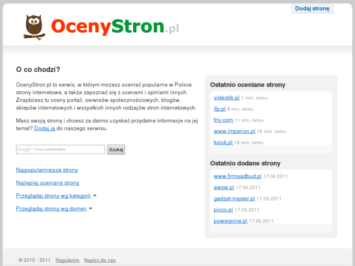 www.ocenystron.pl