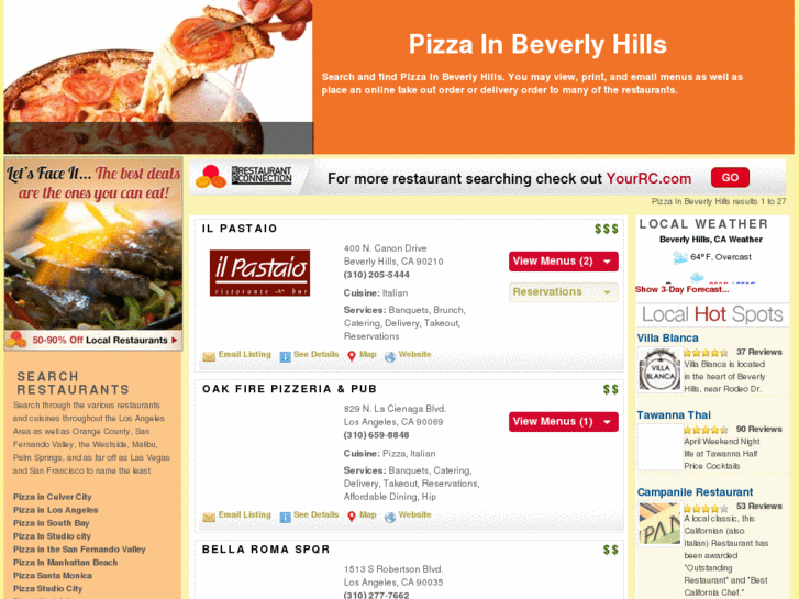 www.pizzainbeverlyhills.com