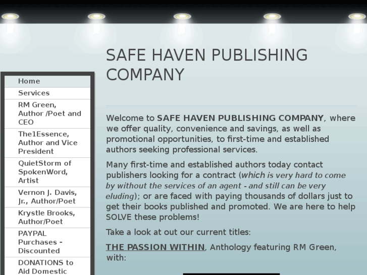 www.safehavenpubco.com