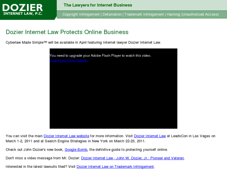 www.dozier-internet-law.info