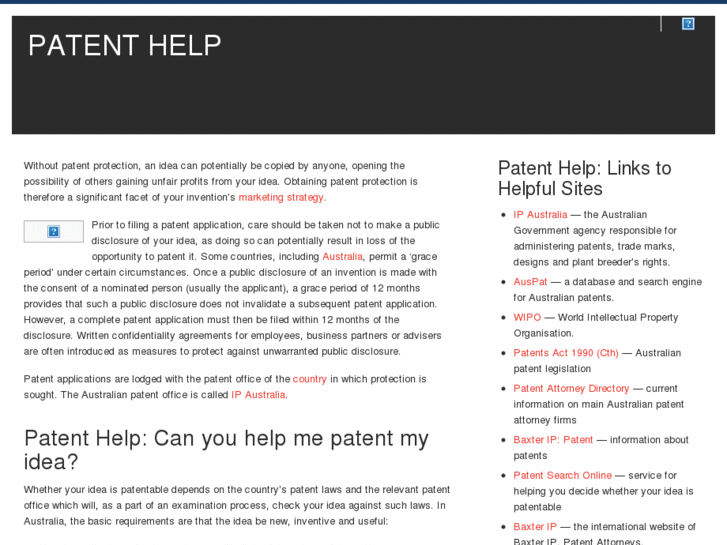 www.patenthelp.com.au
