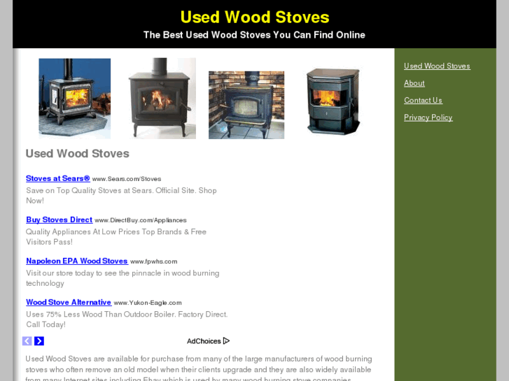 www.usedwoodstoves.org