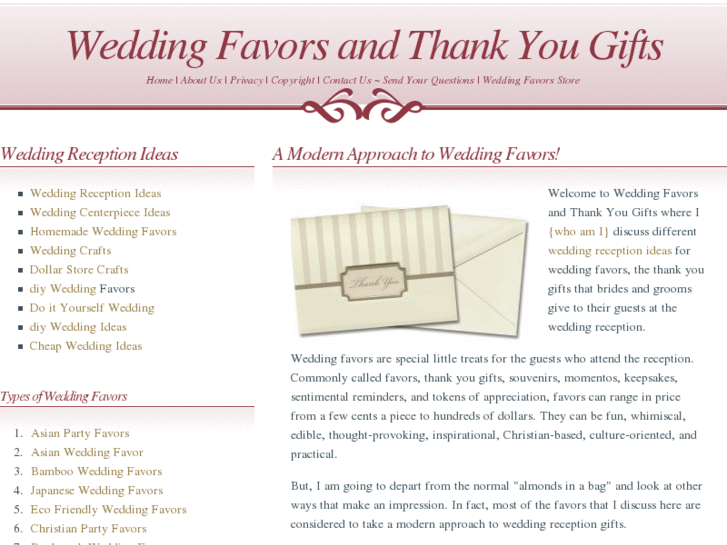 www.weddingfavorsandthankyougifts.com