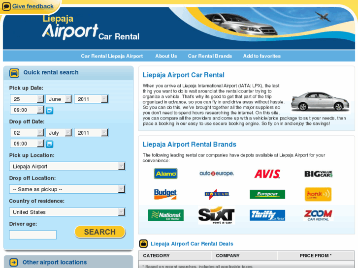 www.liepajaairportcarrental.com