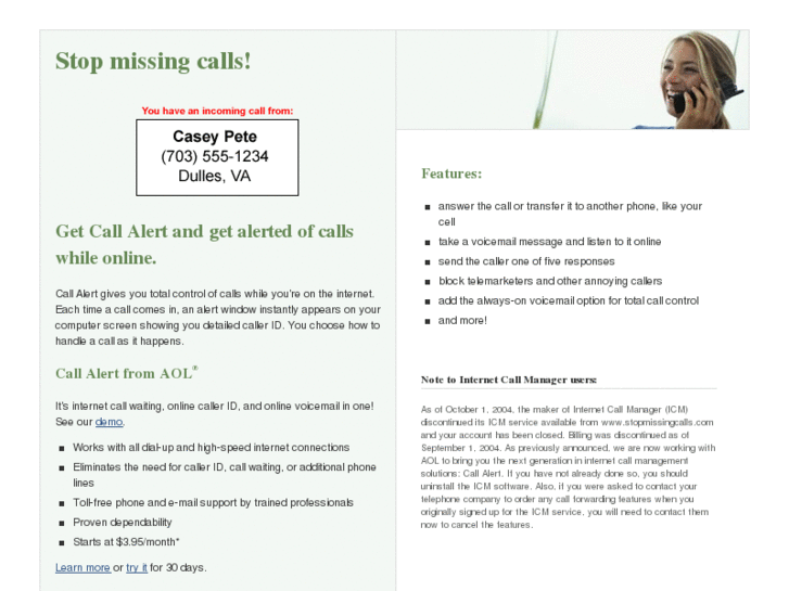 www.stopmissingcalls.com