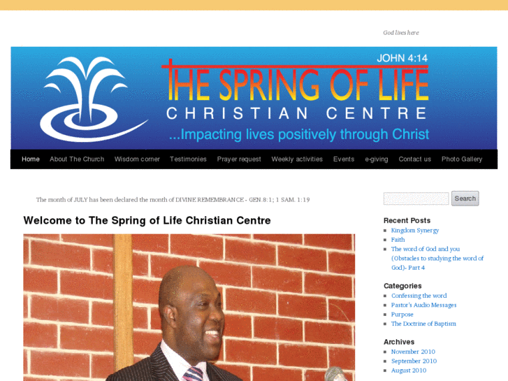 www.thespringoflifechristiancentre.org